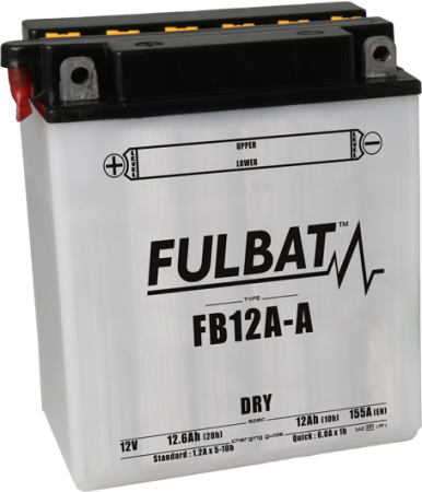 Baterii - Baterie conventionala FULBAT FB12A-A (YB12A-A) include electrolit