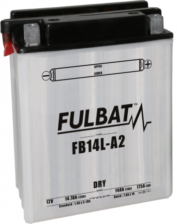 Baterii - Baterie conventionala FULBAT FB14L-A2 (YB14L-A2) include electrolit