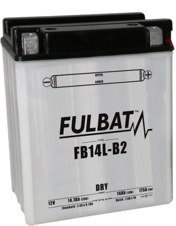 Baterii - Baterie conventionala FULBAT FB14L-B2 (YB14L-B2) include electrolit