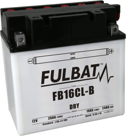 Baterii - Baterie conventionala FULBAT FB16CL-B (YB16CL-B) include electrolit