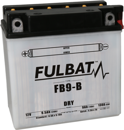 Baterii - Baterie conventionala FULBAT FB9-B (YB9-B) include electrolit