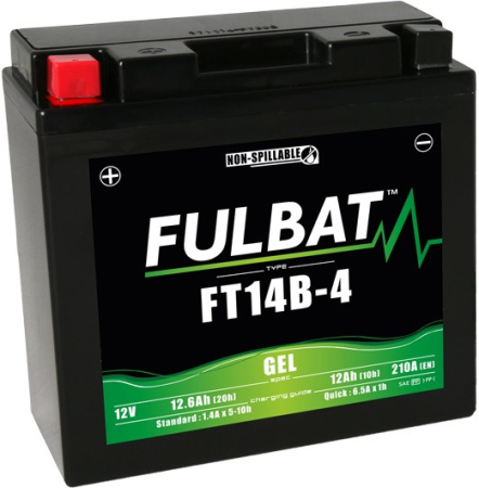 Baterii - Baterie cu gel FULBAT FT14B-4 (YT14B-4)