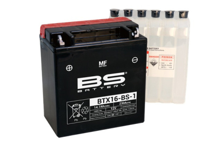 Baterii - Baterie fara intretinere BS-BATTERY BTX16-BS-1 (YTX16-BS-1)
