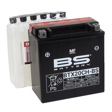 Baterii - Baterie fara intretinere BS-BATTERY BTX20CH-BS (YTX20CH-BS)