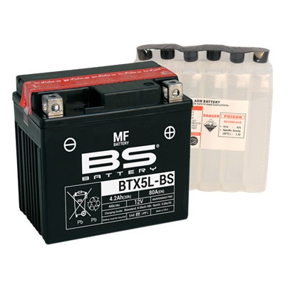 Baterii - Baterie fara intretinere BS-BATTERY BTX5L-BS (YTX5L-BS)