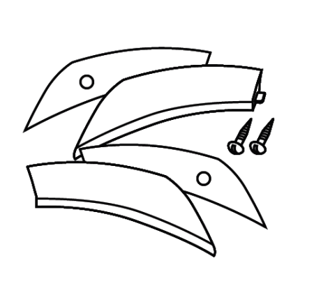 Accesorii cutii Shad - Benzi reflectorizante SHAD Alb for SH43