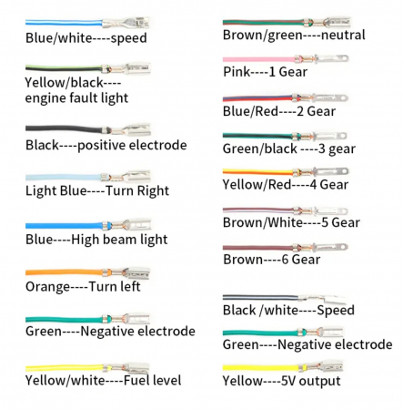 Bord moto led ceas turometru vitezometru [6]