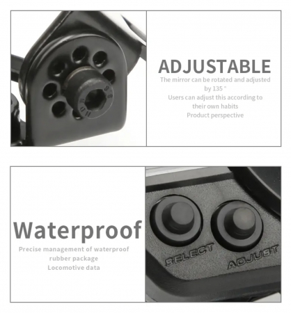 Bord moto universal ceas turometru vitezometru led [8]