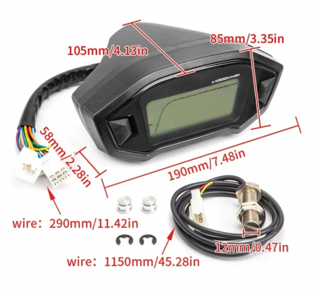 Bord moto vitezometru ceas turometru [3]