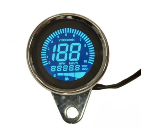 ELECTRICA & LUMINI - Bord moto vitezometru turometru digital universal rotund