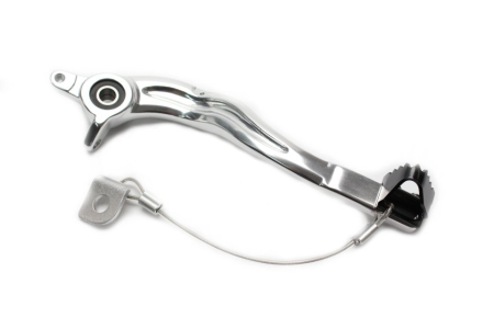 FRANA - Brake pedal MOTION STUFF 83P-0811002 silver body, black steel fixed tip Steel Fixed Tip