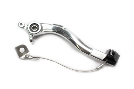 FRANA - Brake pedal MOTION STUFF 83P-0881002 silver body, black steel fixed tip Steel Fixed Tip