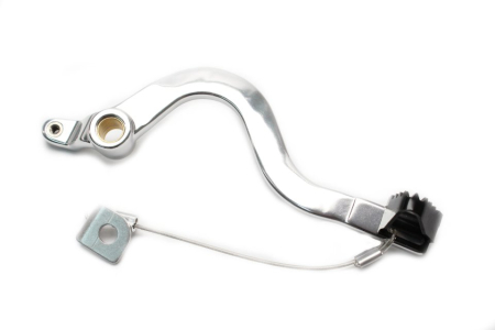 FRANA - Brake pedal MOTION STUFF silver body, black steel fixed tip Steel Fixed Tip