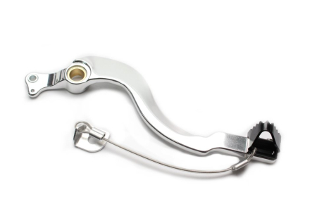 Sistem complet franare - Brake pedal MOTION STUFF silver body, black steel fixed tip Steel Fixed Tip