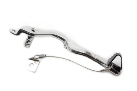 Sistem complet franare - Brake pedal MOTION STUFF silver body, black steel fixed tip Steel Fixed Tip