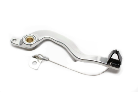 Sistem complet franare - Brake pedal MOTION STUFF silver body, black steel fixed tip Steel Fixed Tip