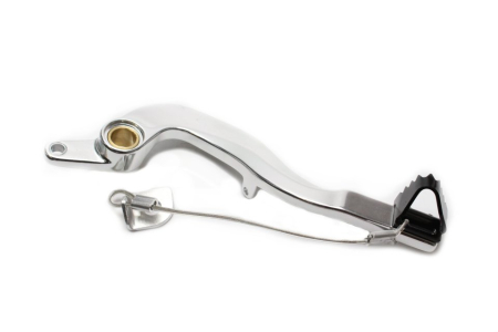 Sistem complet franare - Brake pedal MOTION STUFF silver body, black steel fixed tip Steel Fixed Tip