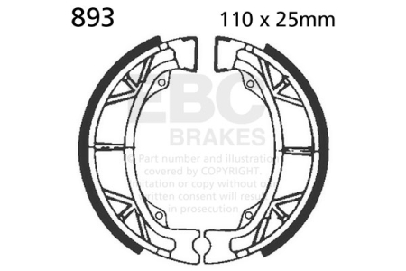 Saboti frana - Brake shoe set EBC