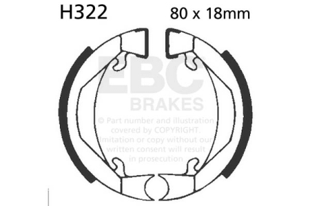 Saboti frana - Brake shoe set EBC inclusiv arcurile