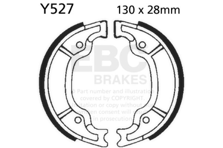 Saboti frana - Brake shoe set EBC inclusiv arcurile
