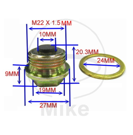 Buson baie ulei magnetic JMP M22X1.50 cu saiba [1]