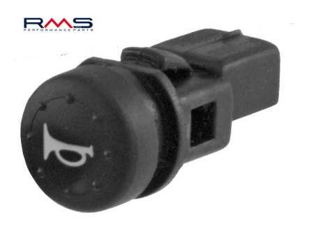 Butoane / Comutator / Intrerupator - Buton claxon RMS round Negru
