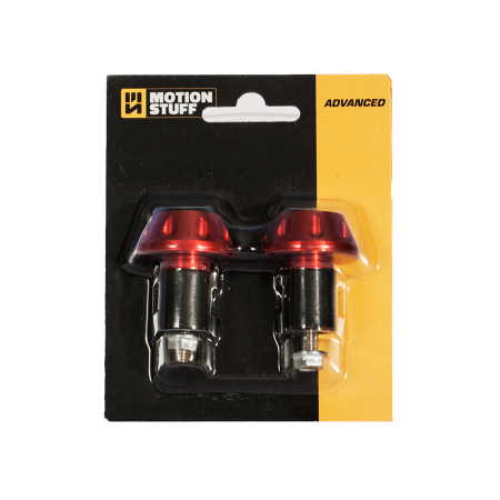 Capete de ghidon MOTION STUFF ADVANCED Rosu (d18-20mm) [1]