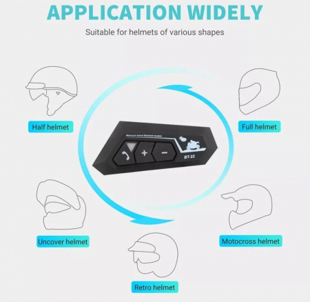 Casca Bluetooth BT-22 moto ATV [3]