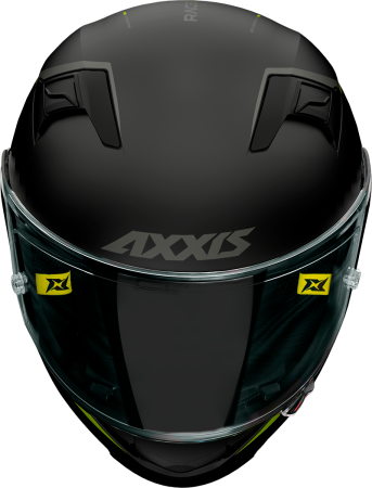 Casca integrala AXXIS GP RACER SV FIBER solid fluor yellow XS [2]