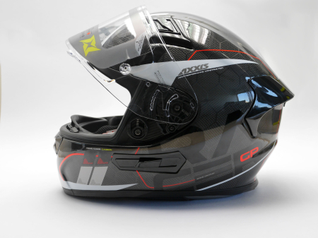 Casca integrala AXXIS RACER GP CARBON SV spike a0 gloss pearl white XXL [5]