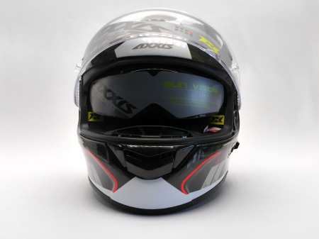 Casca integrala AXXIS RACER GP CARBON SV spike a0 gloss pearl white XXL [7]