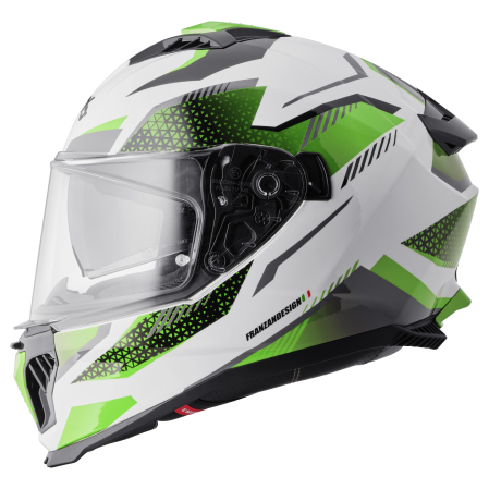 Casca integrala GMS GELERO white-green-grey 2XL [2]