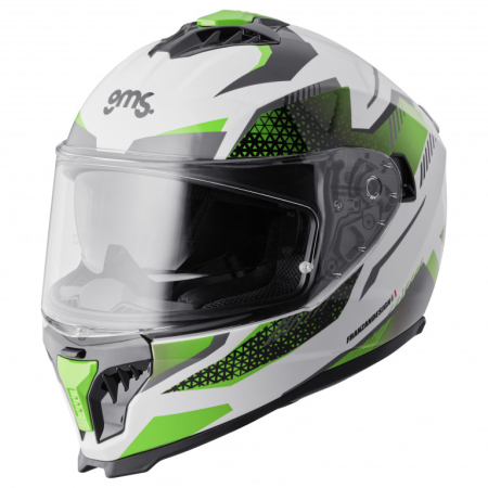 ECHIPAMENTE - Casca integrala GMS GELERO white-green-grey S