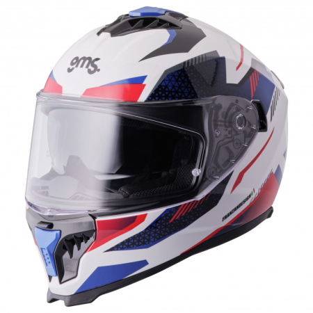 ECHIPAMENTE - Casca integrala GMS GELERO white-red-blue S