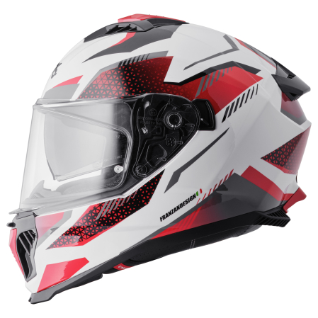 Casca integrala GMS GELERO white-red-grey S [2]