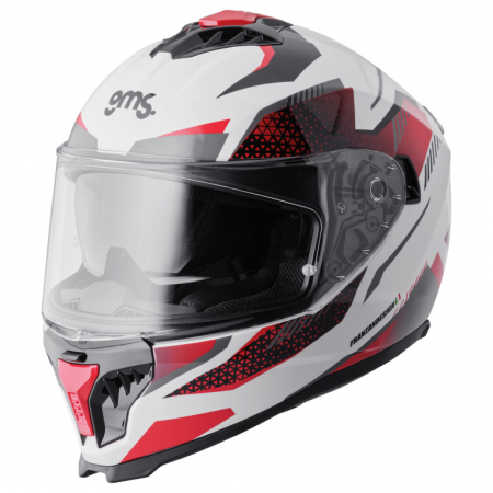 ECHIPAMENTE - Casca integrala GMS GELERO white-red-grey S