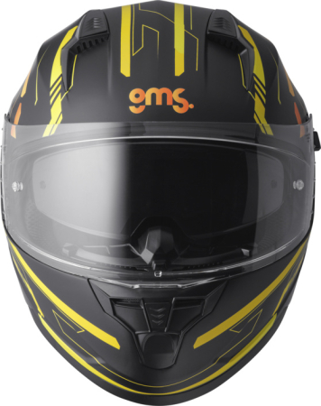 Casca integrala GMS HEXAGO graphic yellow - orange L [1]