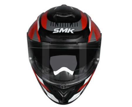 Casca integrala SMK Typhoon gri / negru / rosu [2]