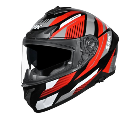 Casti - Casca integrala SMK Typhoon gri / negru / rosu