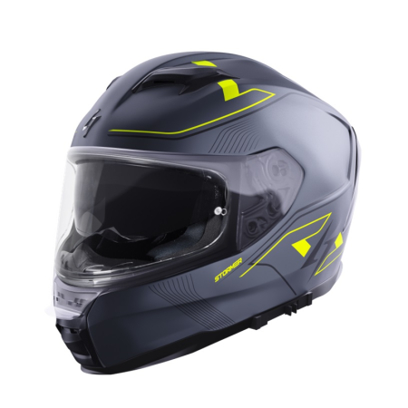 ECHIPAMENTE - Casca integrala STORMER ZS-1001 TAKEN grey, neon, yellow, metal matt L