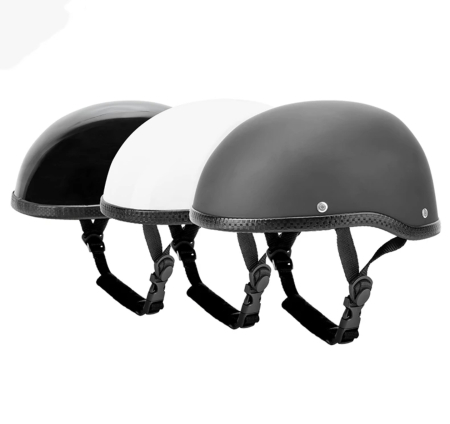 Echipament Strada - Casca moto braincap retro nazy german chopper bobber motocicleta