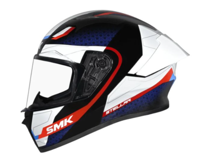 Casca moto full-face SMK STELLAR SPORT White / Red / Blue [1]