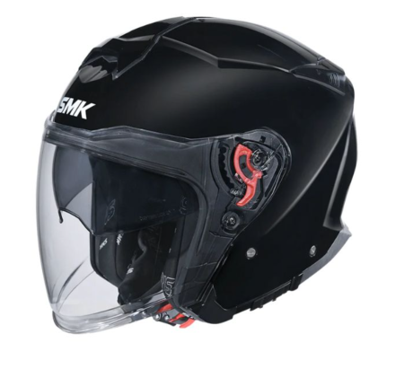 Casti - Casca moto open face SMK GTJ negru lucios