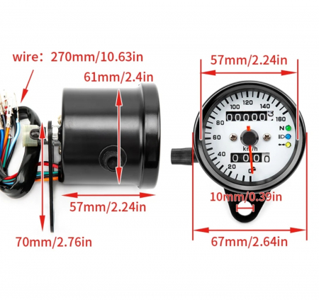 Ceas moto vitezometru led universal [1]