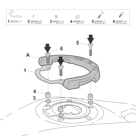 Click system fitting kit SHAD Y017CS [5]