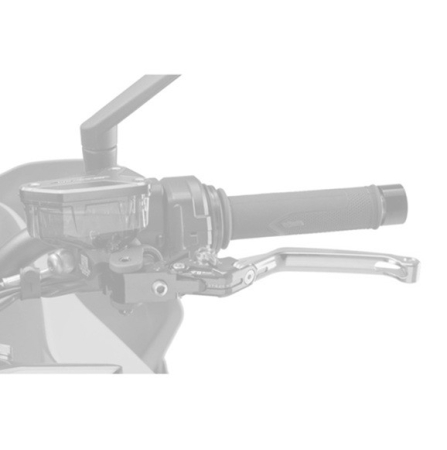 SUSPENSIE CADRU - Maneta de ambreiaj fara adaptor PUIG 4.0 foldable negru/rosu