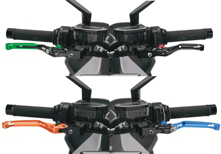 Maneta de ambreiaj fara adaptor PUIG 4.0 foldable negru/rosu [3]