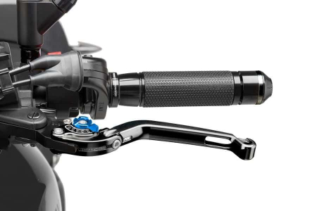 Manete - Clutch lever without adapter PUIG foldable negru/albastru