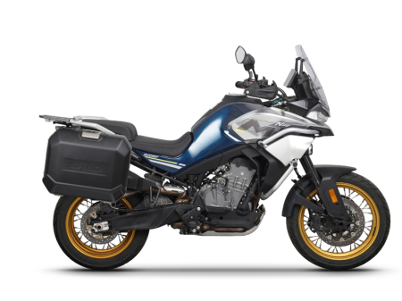 TRANSPORT & DEPOZITARE - Complete set of 36L / 47L SHAD TERRA BLACK aluminum side cases, including mounting kit SHAD CF Moto 800MT