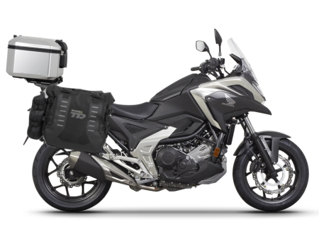 TRANSPORT & DEPOZITARE - Complete set of SHAD TERRA TR40 adventure saddlebags and SHAD TERRA aluminium 55L topcase, including mounting kit SHAD HONDA NX 750 X 2021-